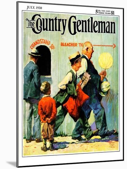 "Grandstand 50 Cents," Country Gentleman Cover, July 1, 1930-William Meade Prince-Mounted Giclee Print