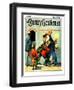 "Grandstand 50 Cents," Country Gentleman Cover, July 1, 1930-William Meade Prince-Framed Giclee Print