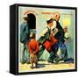 "Grandstand 50 Cents,"July 1, 1930-William Meade Prince-Framed Stretched Canvas