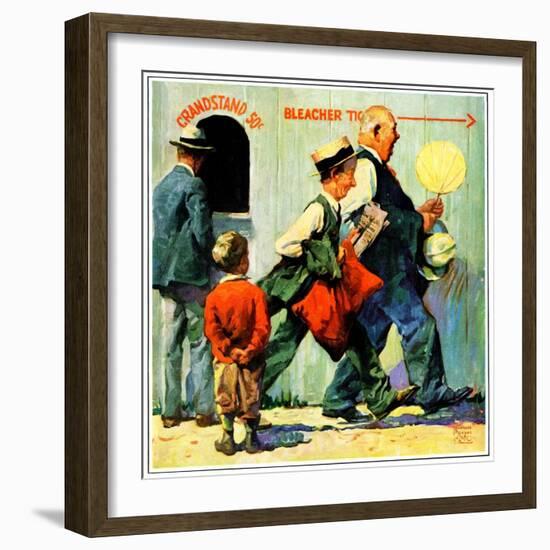 "Grandstand 50 Cents,"July 1, 1930-William Meade Prince-Framed Giclee Print