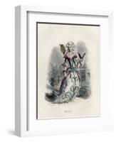 Grandville Carnation-JJ Grandville-Framed Art Print