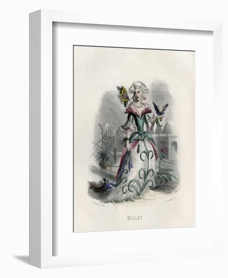 Grandville Carnation-JJ Grandville-Framed Art Print