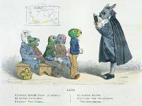Repas de Corps, Caricature from Les Metamorphoses du Jour Series, Reprinted in 1854-Grandville-Giclee Print