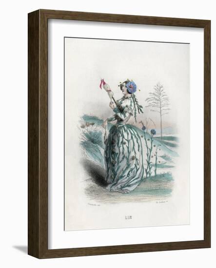 Grandville Flax 1847-JJ Grandville-Framed Art Print