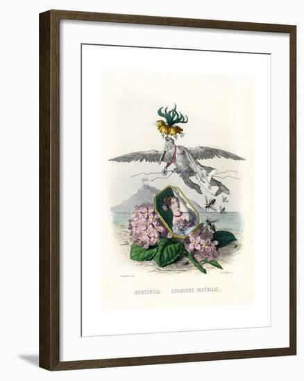Grandville Hortensia-J^J^ Grandville-Framed Giclee Print