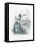 Grandville Myosotis 1847-JJ Grandville-Framed Stretched Canvas