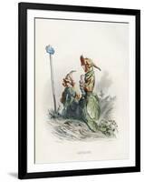 Grandville Nasturtium-JJ Grandville-Framed Art Print