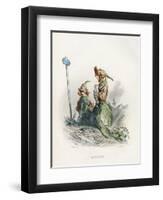 Grandville Nasturtium-JJ Grandville-Framed Art Print