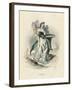 Grandville Pansy 1847-JJ Grandville-Framed Art Print