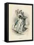 Grandville Pansy 1847-JJ Grandville-Framed Stretched Canvas