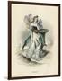 Grandville Pansy 1847-JJ Grandville-Framed Art Print