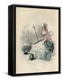 Grandville Rose 1847-JJ Grandville-Framed Stretched Canvas