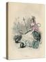 Grandville Rose 1847-JJ Grandville-Stretched Canvas