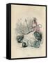 Grandville Rose 1847-JJ Grandville-Framed Stretched Canvas