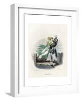 Grandville Wallflower-J^J^ Grandville-Framed Giclee Print