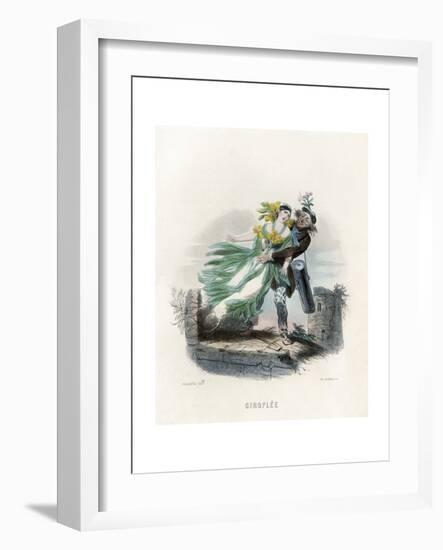 Grandville Wallflower-J^J^ Grandville-Framed Giclee Print