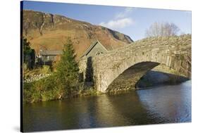Grange Bridge and Village, Borrowdale, Lake District National Park, Cumbria, England-James Emmerson-Stretched Canvas