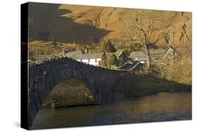 Grange Bridge and Village, Borrowdale, Lake District National Park, Cumbria, England-James Emmerson-Stretched Canvas