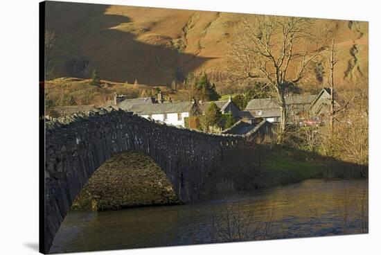 Grange Bridge and Village, Borrowdale, Lake District National Park, Cumbria, England-James Emmerson-Stretched Canvas