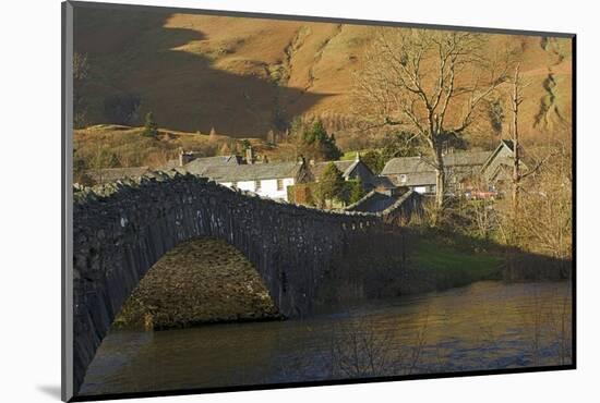 Grange Bridge and Village, Borrowdale, Lake District National Park, Cumbria, England-James Emmerson-Mounted Photographic Print