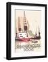 Grangemouth Docks - Dave Thompson Contemporary Travel Print-Dave Thompson-Framed Art Print