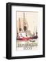 Grangemouth Docks - Dave Thompson Contemporary Travel Print-Dave Thompson-Framed Giclee Print