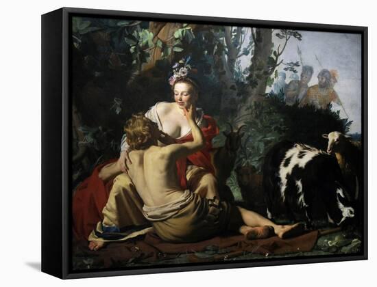 Granida and Daifilo, 1625-Gerrit van Honthorst-Framed Stretched Canvas