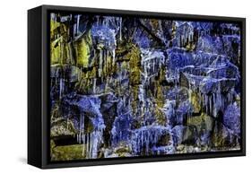 Granite and Icicles-Doug Meek-Framed Stretched Canvas