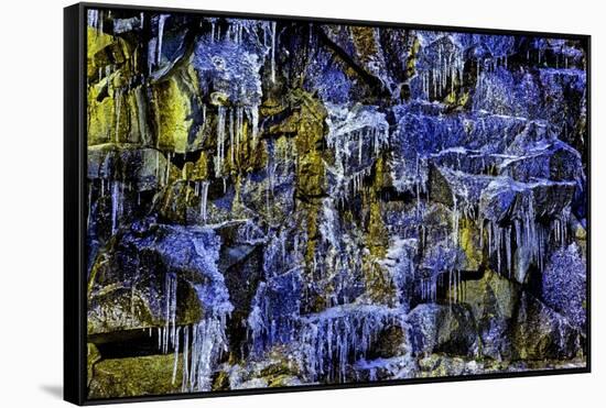 Granite and Icicles-Doug Meek-Framed Stretched Canvas