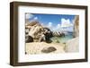 Granite boulders at Gorda Baths, island of Virgin Gorda, British Virgin Islands, Leeward Islands-Tony Waltham-Framed Photographic Print