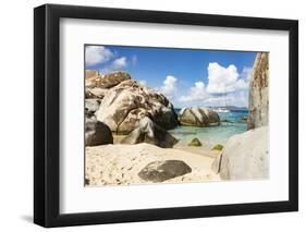 Granite boulders at Gorda Baths, island of Virgin Gorda, British Virgin Islands, Leeward Islands-Tony Waltham-Framed Photographic Print