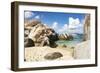 Granite boulders at Gorda Baths, island of Virgin Gorda, British Virgin Islands, Leeward Islands-Tony Waltham-Framed Photographic Print