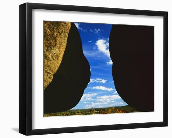 Granite boulders, Elephant Rocks State Park, Missouri, USA-Charles Gurche-Framed Premium Photographic Print