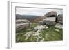 Granite Boulders on Tor Overlooking Dart Valley, Dartmoor Nat'l Pk, Devon, England, UK-David Lomax-Framed Photographic Print