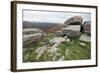 Granite Boulders on Tor Overlooking Dart Valley, Dartmoor Nat'l Pk, Devon, England, UK-David Lomax-Framed Photographic Print
