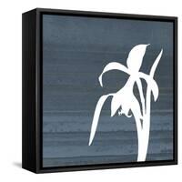 Granite Flower Mate-Jace Grey-Framed Stretched Canvas