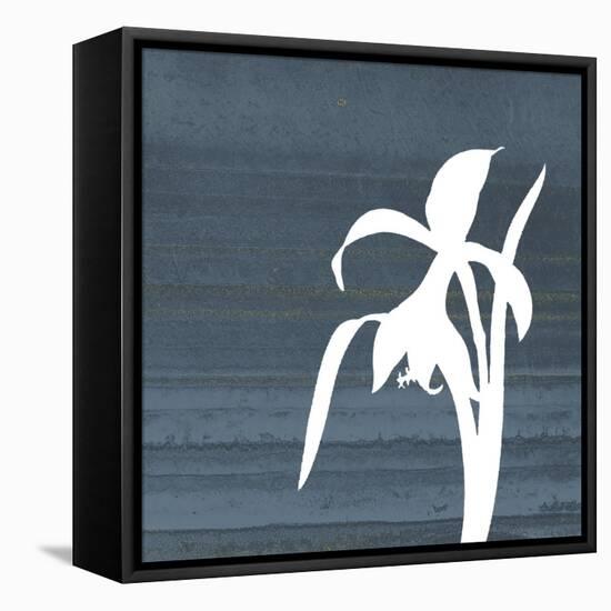 Granite Flower Mate-Jace Grey-Framed Stretched Canvas