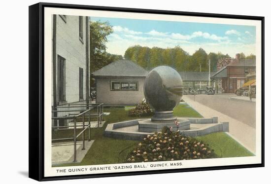 Granite Gazing Ball, Quincy, Mass.-null-Framed Stretched Canvas