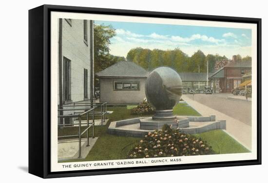 Granite Gazing Ball, Quincy, Mass.-null-Framed Stretched Canvas