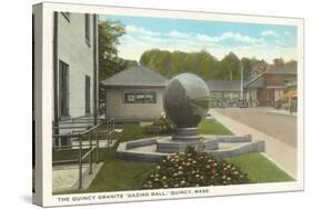 Granite Gazing Ball, Quincy, Mass.-null-Stretched Canvas