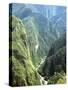 Granite Gorge of Rio Urabamba, Seen from Approach to Inca Ruins, Machu Picchu, Peru, South America-Tony Waltham-Stretched Canvas