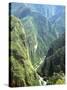 Granite Gorge of Rio Urabamba, Seen from Approach to Inca Ruins, Machu Picchu, Peru, South America-Tony Waltham-Stretched Canvas