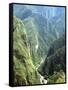 Granite Gorge of Rio Urabamba, Seen from Approach to Inca Ruins, Machu Picchu, Peru, South America-Tony Waltham-Framed Stretched Canvas