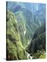 Granite Gorge of Rio Urabamba, Seen from Approach to Inca Ruins, Machu Picchu, Peru, South America-Tony Waltham-Stretched Canvas