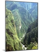 Granite Gorge of Rio Urabamba, Seen from Approach to Inca Ruins, Machu Picchu, Peru, South America-Tony Waltham-Mounted Photographic Print