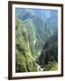 Granite Gorge of Rio Urabamba, Seen from Approach to Inca Ruins, Machu Picchu, Peru, South America-Tony Waltham-Framed Photographic Print