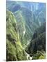 Granite Gorge of Rio Urabamba, Seen from Approach to Inca Ruins, Machu Picchu, Peru, South America-Tony Waltham-Mounted Photographic Print