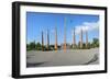 Granite obelisk, Independence Park, Shymkent, South Region, Kazakhstan, Central Asia, Asia-G&M Therin-Weise-Framed Photographic Print