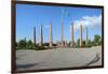 Granite obelisk, Independence Park, Shymkent, South Region, Kazakhstan, Central Asia, Asia-G&M Therin-Weise-Framed Photographic Print