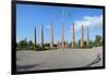 Granite obelisk, Independence Park, Shymkent, South Region, Kazakhstan, Central Asia, Asia-G&M Therin-Weise-Framed Photographic Print